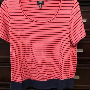 Jones New York casual pink/blue top
